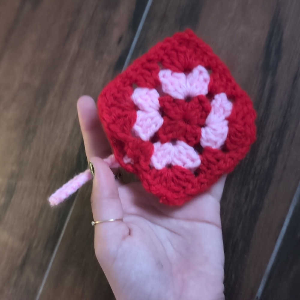 Cute crochet case for small earbuds